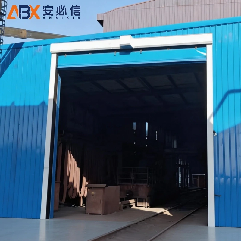 张家口市软帘堆积门